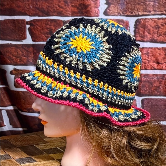 ? Left Hook Artisan™️ ‘The May-or-May-Not’ Bucket Hat — Black/Yellow/Blue — OS main image 5